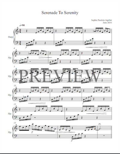 Serenade to Serenity sheet music